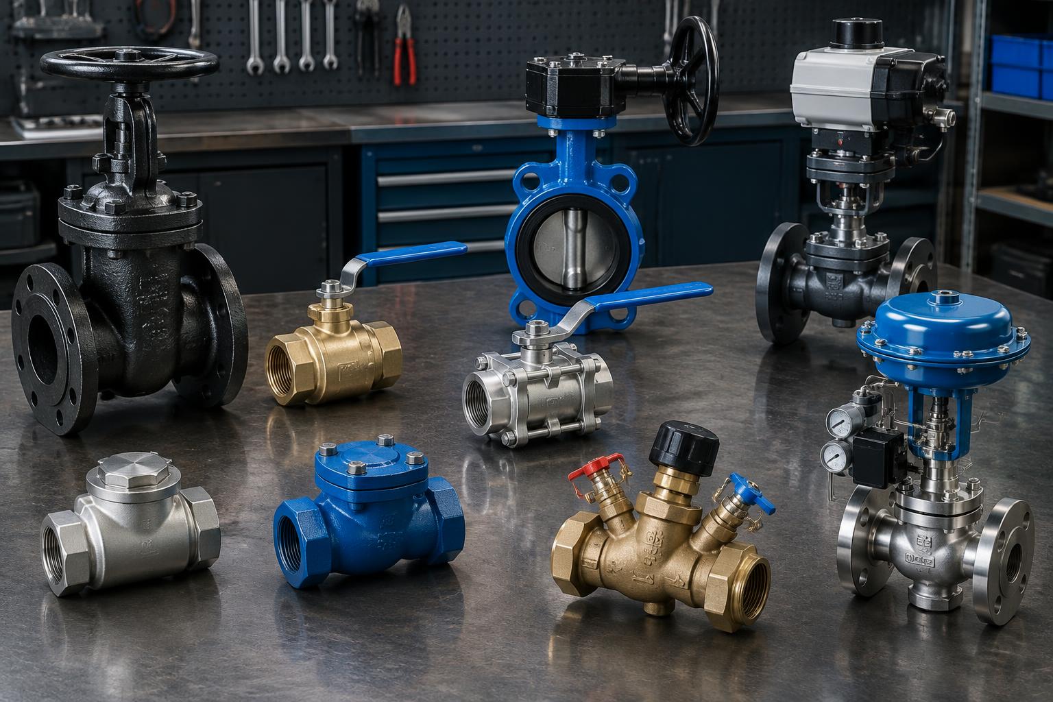 Gate, ball, butterfly, non-return, double regulating and PICV valves